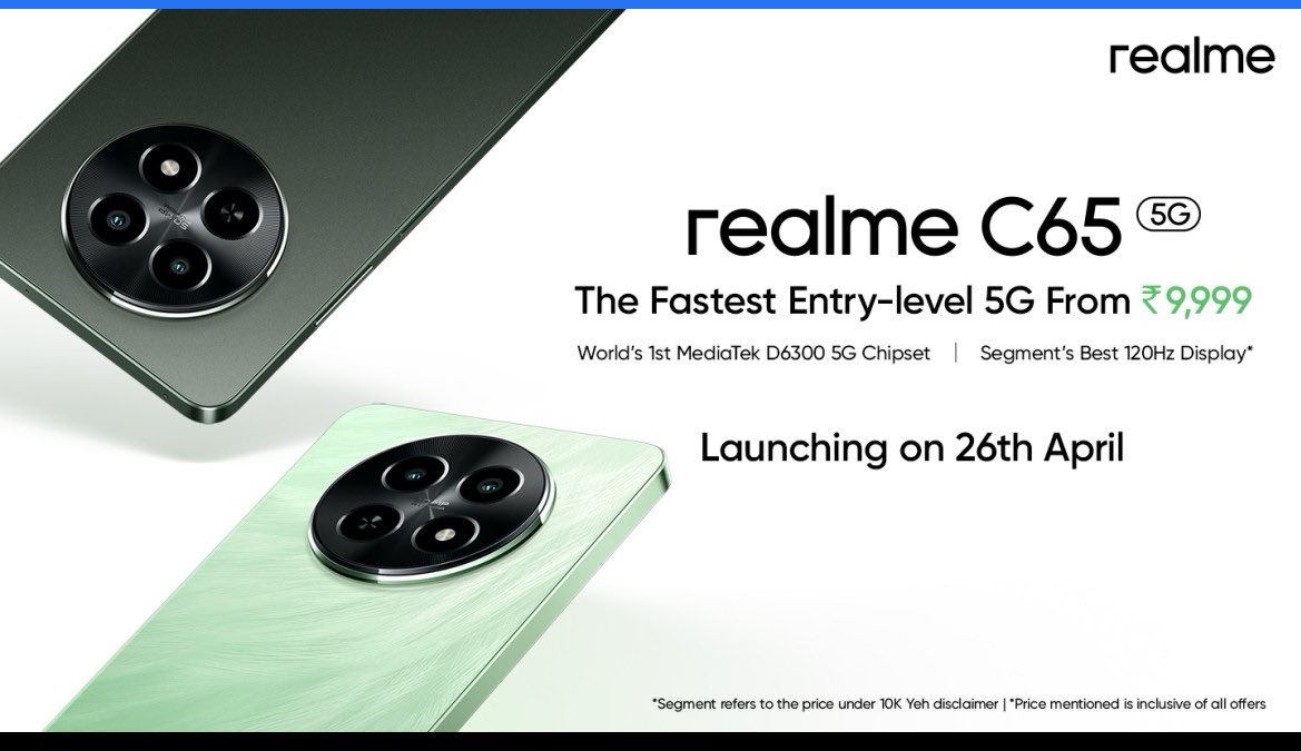 TheGTAVIRadar's tweet photo. Realme NARZO 70 & NARZO 70X Launched 🥲
RM Narzo 70 Price :
6+128GB: ₹15,999
8+128GB: ₹16,999
Realme C65 incoming
#realmeC65 #realmeNarzo70Series5G #realmeNARZO70x #realmeP1Pro https://t.co/Z7X5GgzH02
