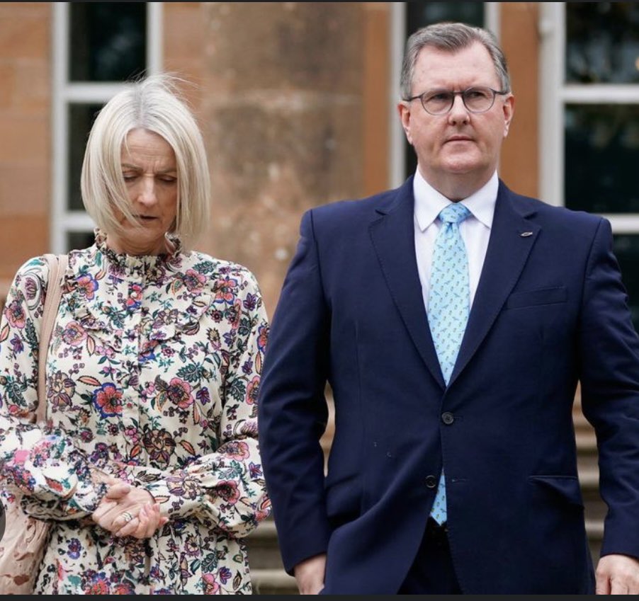 Ex DUP leader Sir Jeffrey Donaldson has appeared in court charged with rape & 10 other historical sex offences His wife, Lady Eleanor Donaldson, a co-accused in the case, faces 4 charges The offences are alleged to have happened between 1985 & 2006 and involve two alleged…