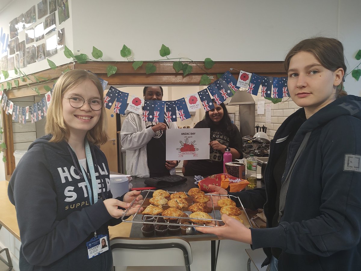 Sixth form centre commemorated Anzac day a few days early. We learned about the history and traditions from Australia and New Zealand and made some delicious Anzac cookies.