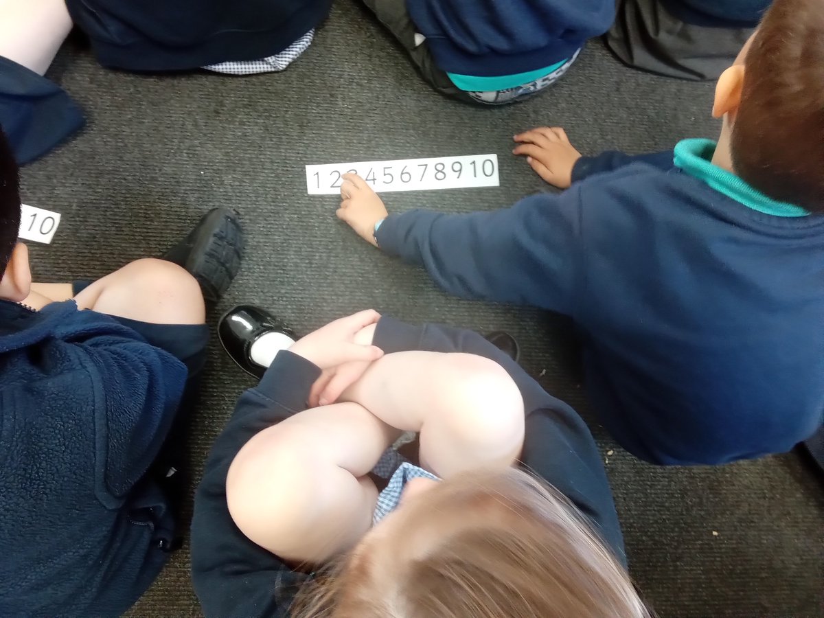 BoughtonHeath's tweet image. Reception numeracy #countbackwards #takeaway #subtraction