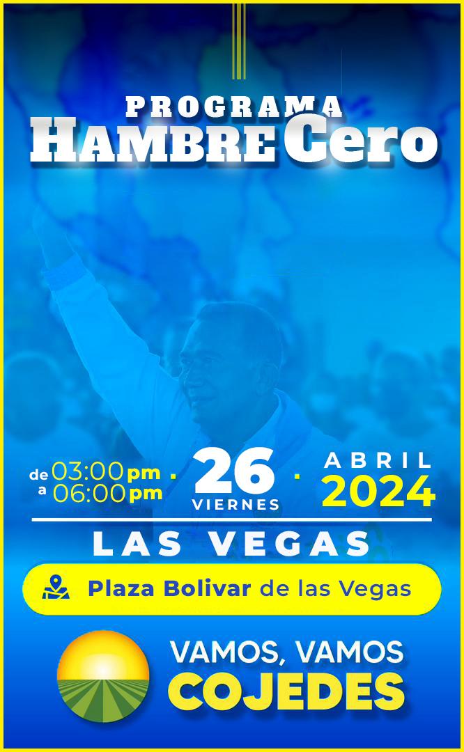 ¡El programa Plan Hambre Cero llega a la Plaza Bolivar de las Vegas! 
-
#VamosVamosCojedes