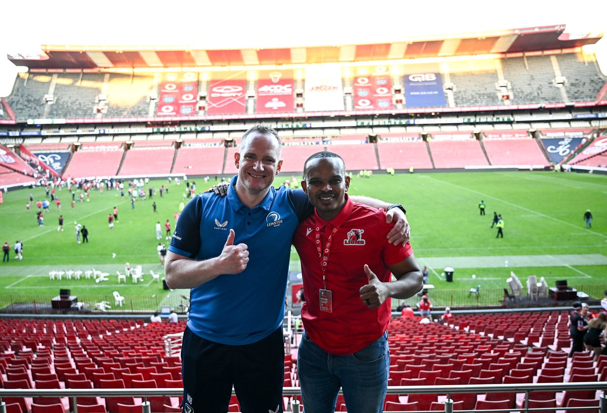 Good people… 👍

Match week #️⃣1️⃣ done and thanks to Nyaniso and the @LionsRugbyCo staff / comms team for their help over the week in Jo’burg 👍

Déanfaimid arís é ✅

🔵⚪️🤝🔴⚪️

#RugbyFamily #BKTURC