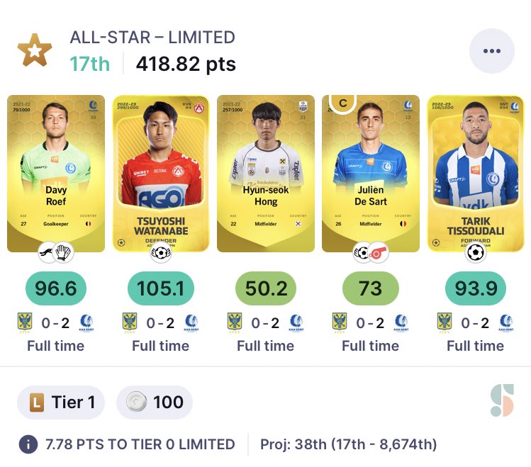 Evilduke11 - sorare tweet media