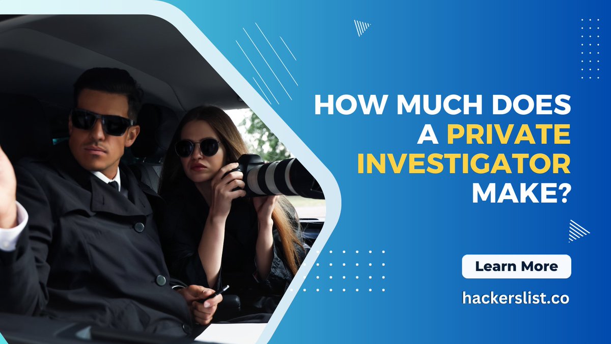 Explore the intriguing world of private investigation and uncover the factors influencing the income of private investigators. hackerslist.co/?id=2115 #privateinvestigation #privateinvestigator #tips #investigation #hackerslist