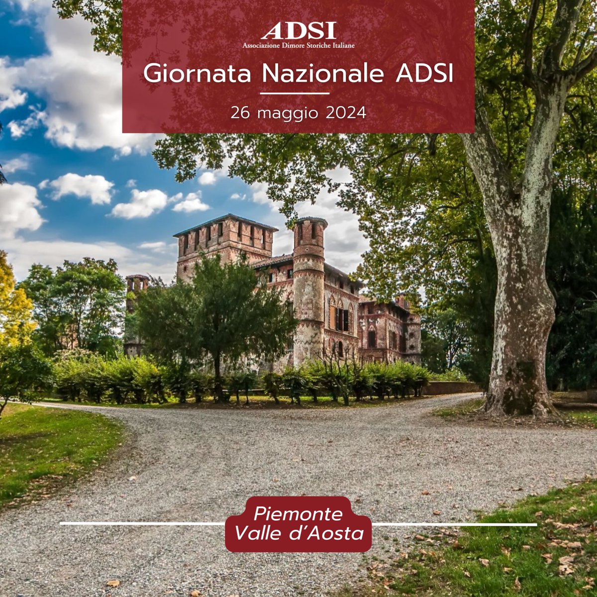 dimorestoriche's tweet photo. Domenica #26maggio 2024, le Dimore Storiche vi aspettano con la #GiornataNazionaleADSI204! Eccone alcune che potrai visitare in #Piemonte e #ValledAosta.
#ADSI #GiornataNazionaleADSI #museodiffuso #storia #arte #cultura #igersitalia #igers #italia #viaggi #viaggiare #italy https://t.co/YpBw8Pf871