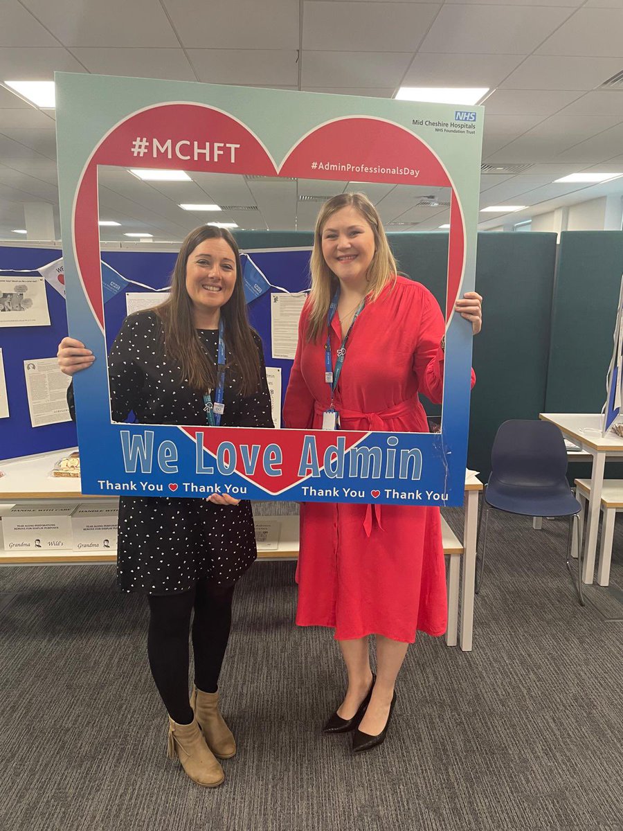 It’s National Admin Day and here <a href="/MidCheshireNHS/">Mid Cheshire Hospitals 🏥</a> we want to help all our amazing colleagues celebrate. Pop down to the crossroads to see the team who have some goodies for you. And get your photos taken, we want to share and recognise as many teams as we can