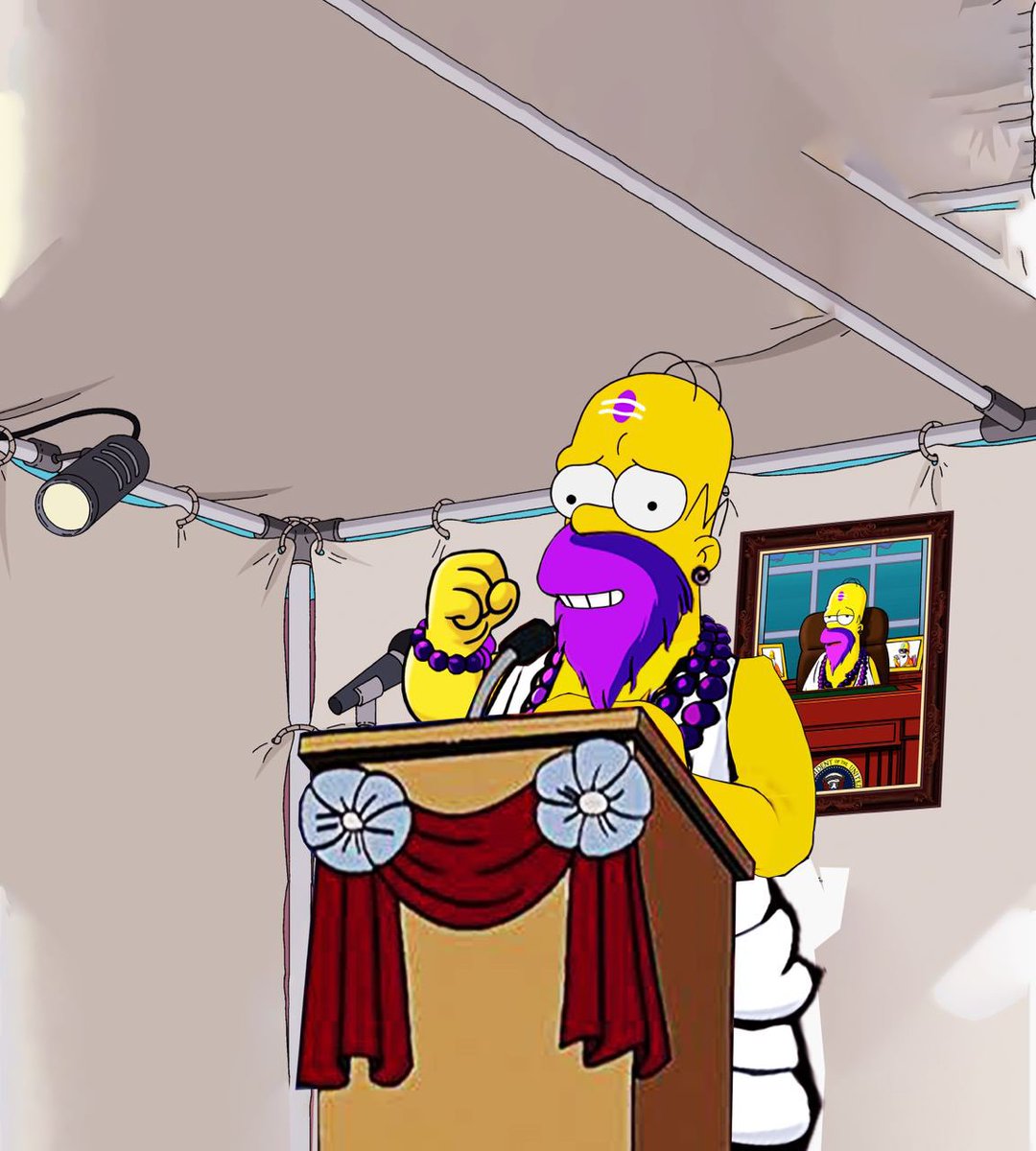 simp_predicts's tweet photo. #HomerBaba is not only a seer; he's a leader! 🚀 Baba will lead you all to financial freedom with his predictions! LFG!!!!!! 🔥🚀 $SMPS #Bitcoin  #Crypto https://t.co/njknGB5g7Q