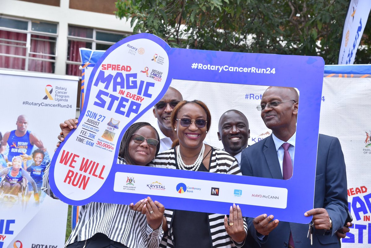 The #RotaryCancerRun24 is set for August 27, 2024, at Kololo Ceremonial Grounds. Support the cause by purchasing a running kit for just 30,000 UGX. Contributions can be made through the registration link: register.rotaryugandacancer.org. 

Join us in the fight against cancer