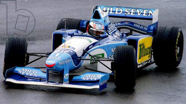 Michael Schumacher Benetton B195 Renault V10 Pre-season test at Estoril 1995. #F1