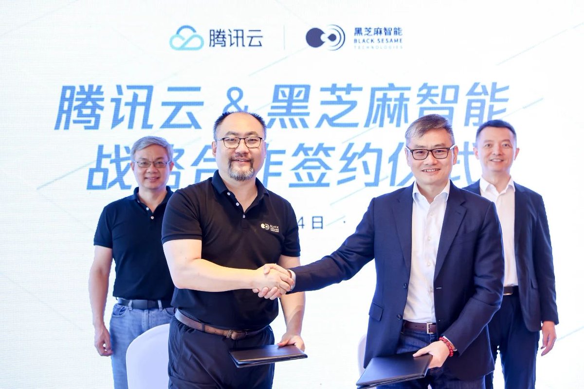 Black Sesame Technologies, Tencent Cloud to promote cooperation on building intelligent driving chip ecosystem. autonews.gasgoo.com/china_news/700… @blacksesame @tencentcloud  #intelligentdriving