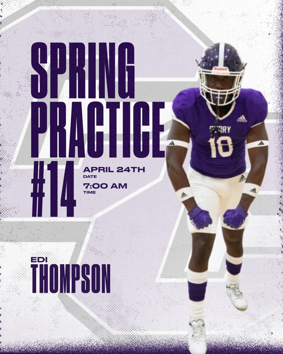 Spring Practice 1️⃣4️⃣ this morning‼️

#PurpleREIGN ☔️
#d3fb
