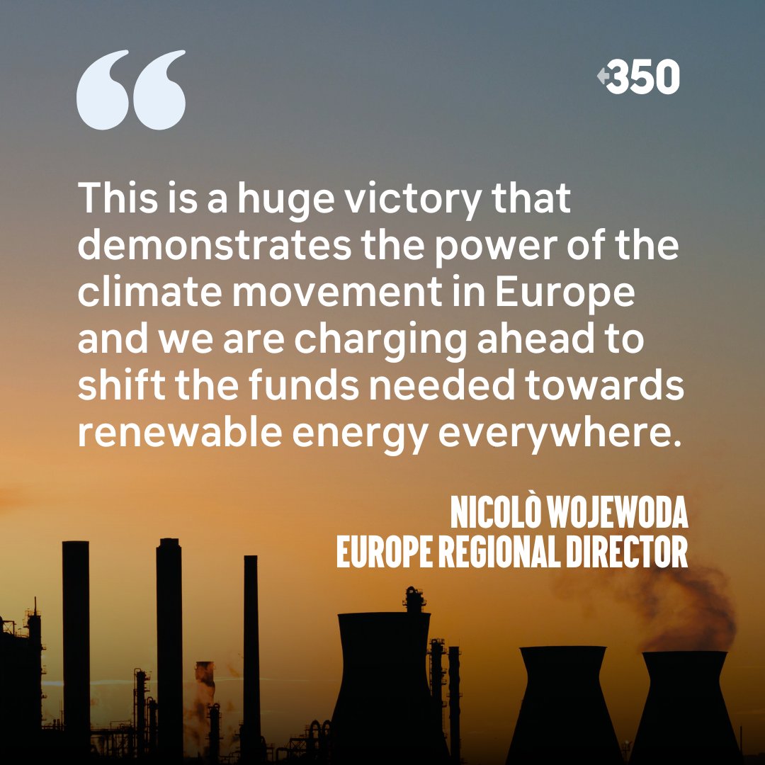 BREAKING: EU Parliament votes to leave climate-wrecking #EnergyCharterTreaty 🎉 Reaction from our regional director @nwoje: 'This outdated treaty has been a major blocker for the EU's transition to renewable and affordable energy for all.' (1/3)