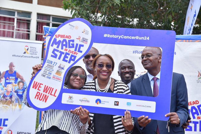 This year's #RotaryCancerRun24 will be held on 25th August 2024 at Kololo ceremonial grounds. Feel free to make a contribution towards this cause by purchasing your running kit or kits at only 30.000Ugx using link: register.rotaryugandacancer.org #SpreadMagicInEveryStep