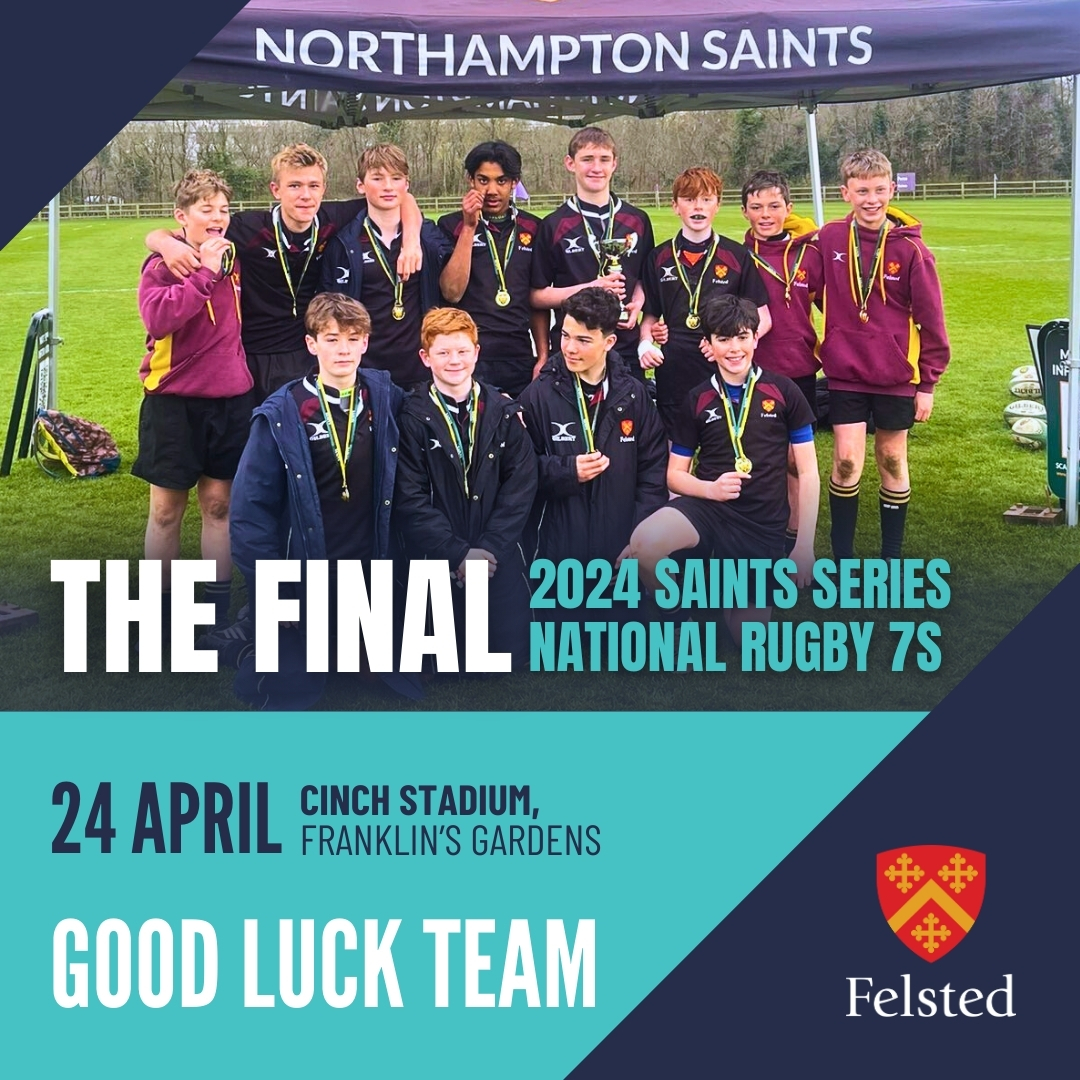 🏉🙌 Good luck for today to our U13 Rugby Team. It's the National Rugby 7s Final of the 2024 <a href="/SaintsRugby/">Northampton Saints 😇</a> Series!
#FelstedCharacter <a href="/felstedprep/">Felsted Prep School</a>