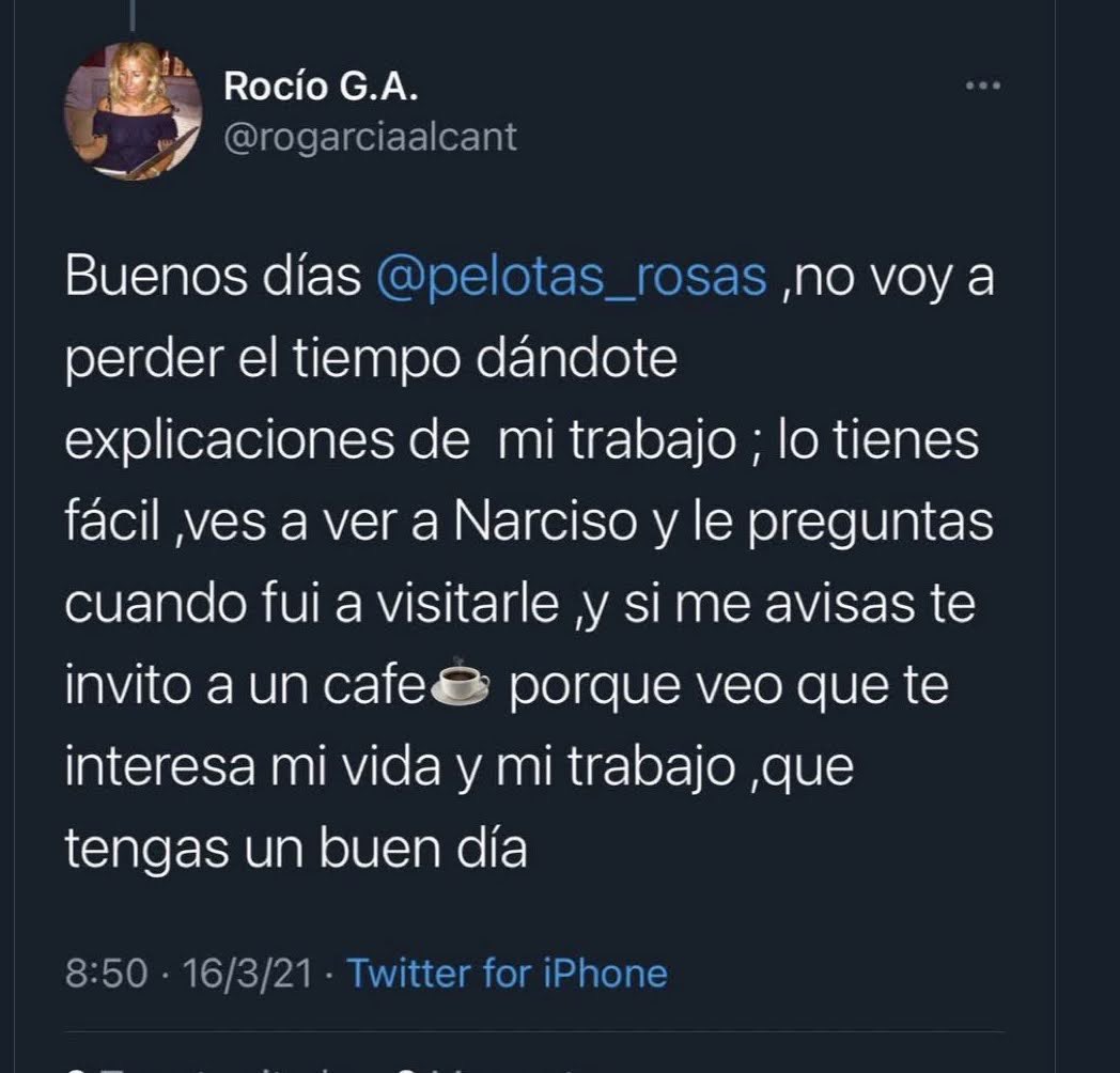 pelotas_rosas's tweet photo. @Anticiclanes @cfabregasp @Alcobendas_ayto #OSSEA 
Pititina puede publicar en redes “las mejoras de Alcobendas” e incluso si sobrepasa el límite de velocidad,e incluso decir que no va a PERDER el tiempo dando explicaciones de su trabajo como CONCEJAL‼️,pero usted,mejor lo hace por el WhatsApp.
De verdad…
#VESHABER https://t.co/0ilb1qxR0h