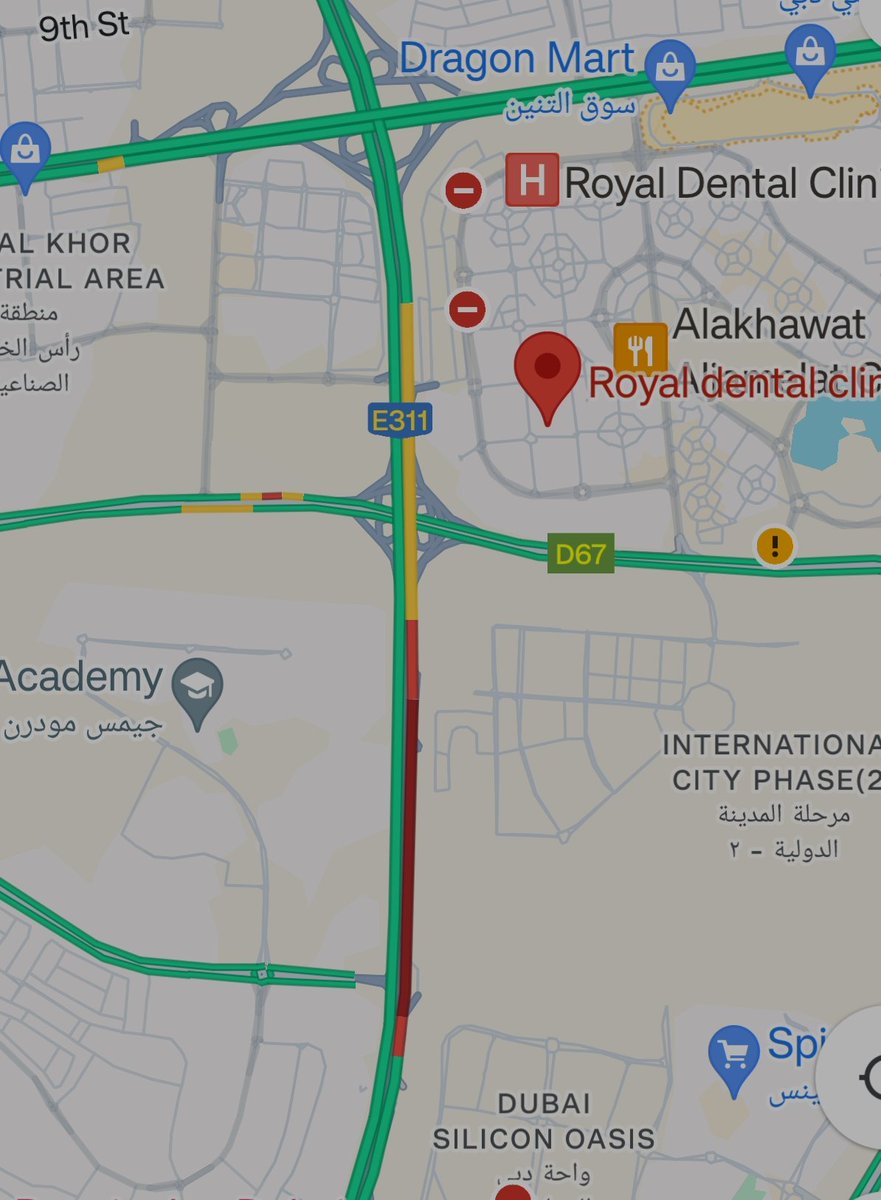 #RoadClosure update #E311 #SMBZR. 2 lanes closed for repair / roadwork due to flooding causing heavy traffic congestion after DSO towards #Sharjah. Please add extra time for the journey.