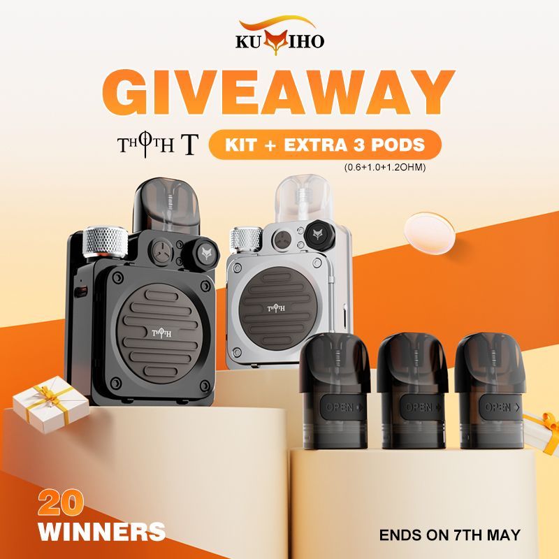 HealthCabin's tweet photo. 🌈🌈
🔝Healthcabin - Kumiho THOTH T Giveaway💨👍

🍀20 Winners
🎁Prizes:
1️⃣20*#kumihothotht
2️⃣60*#thoth cartridge
=>1*kit+3*cartridges(0.6+1.0+1.2ohm) for each winners
>
Ends on 7th May, 2024📆
Join &amp; win:👇
https://t.co/Ck2qBhN3af
>
#healthcabin #kumiho #thothtpod #giveaway https://t.co/MNWrw6Tjlg