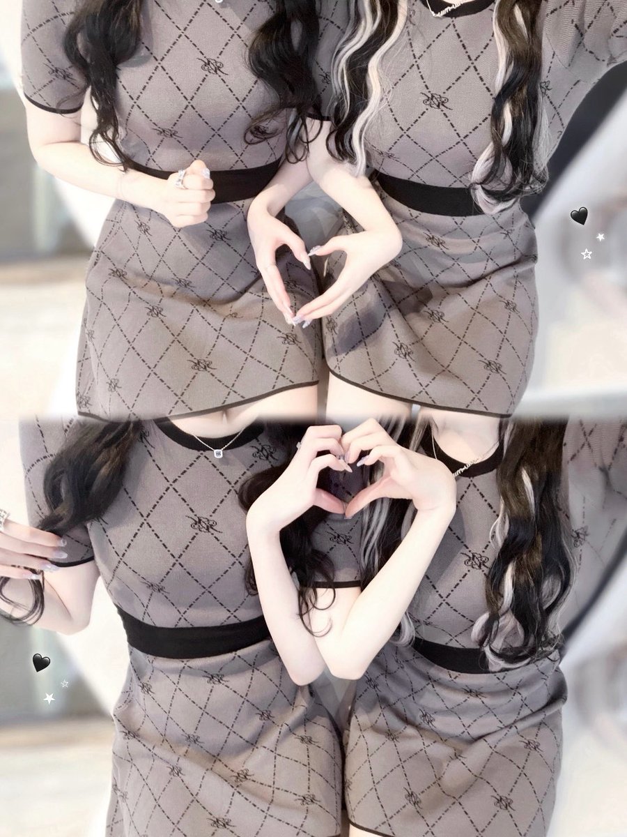 おすすめのハートポーズ🖤˒˒ 最近私たちの中で流行ってるやつ