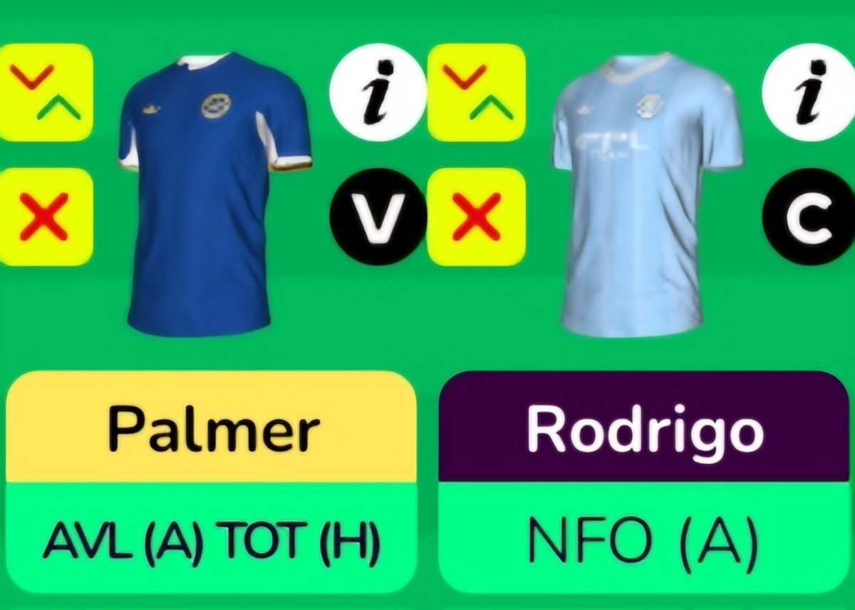 100 likes and I'm doing this (if Rodri is available for GW35)

#FPL #FPLCommunity