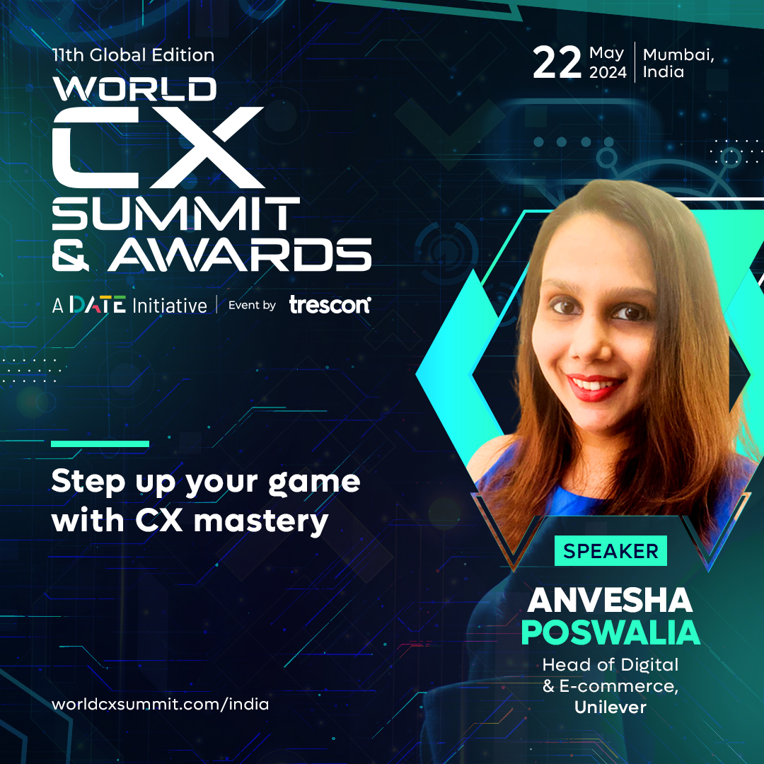 Introducing Anvesha, a trailblazer in digital commerce at Unilever's Home Care division. With a rich background at Google, she honed her expertise working with diverse clients. 

Don't miss the chance, register now: hubs.li/Q02tV6xT0 

#CustomerExperience #CXStrategy