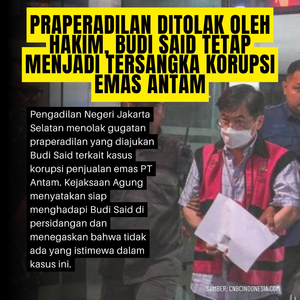 RodalynReal's tweet image. Sang Crazy Rich Surabaya Budi tetap menjadi tersangka korupsi emas antam #InfoBerita #BudiSaidTersangka #EmasAntam
.
.
.
Sara Duterte / Nathan Tjoe-A-On / Chandrika Chika / Dinda Kirana