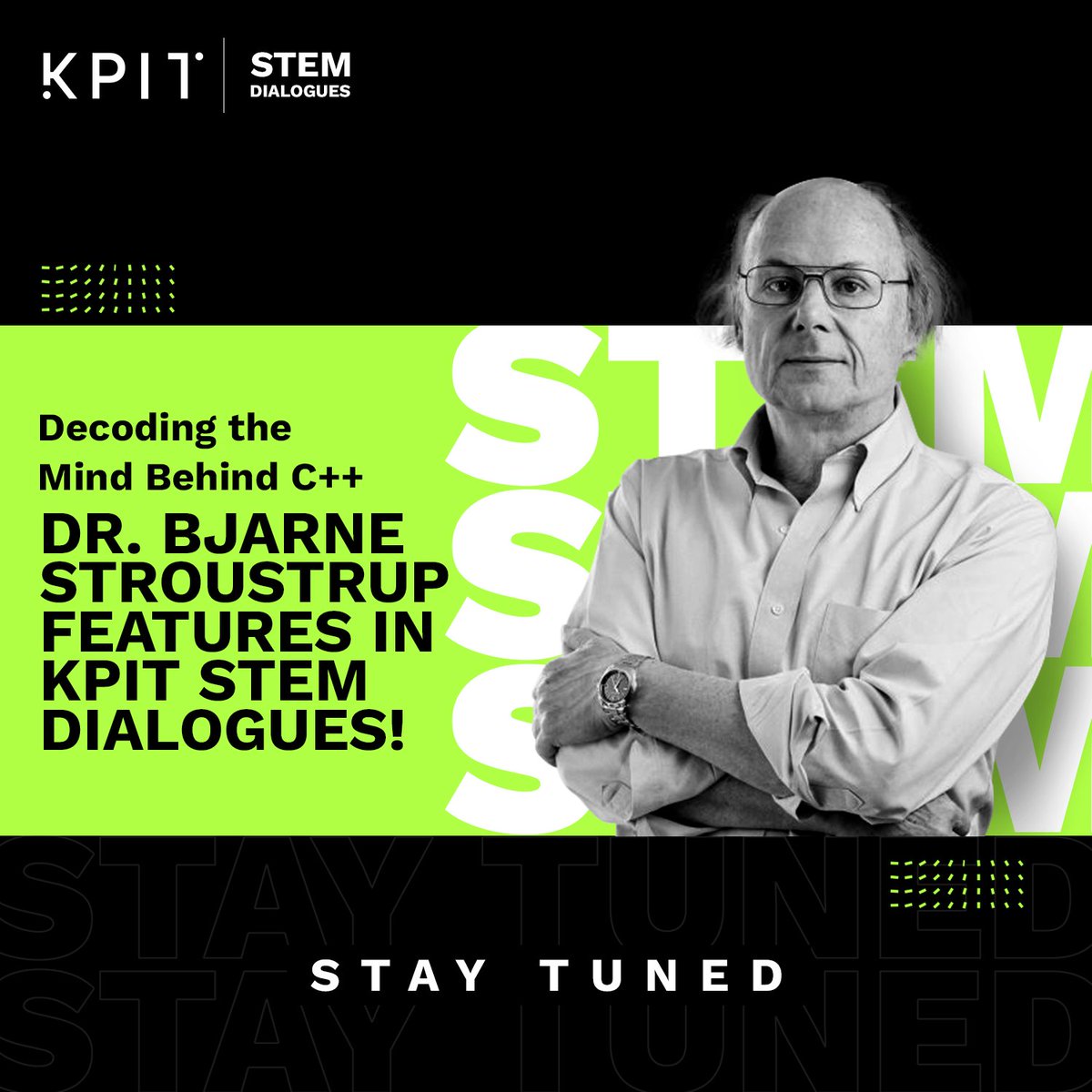 Get ready for an inspiring conversation with Dr. Stroustrup as he delves into his personal journey, and the creation of C++, and shares insights on the future of programming. Don't miss this exclusive opportunity to learn from the master himself! #KPIT #KPITSTEMDialogues