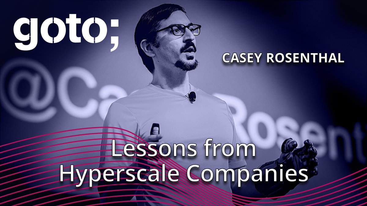 Dive into the future of observability! Learn from top solution providers and industry leaders shaping modern monitoring and analytics. Watch @caseyrosenthal 's talk. youtu.be/LjmpFz4xhss