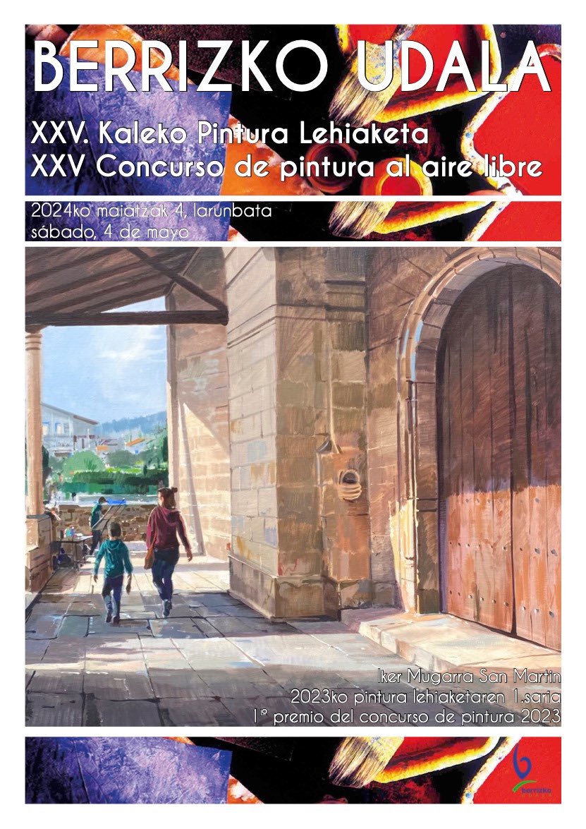 🎨🖼️ XXV. Kaleko Pintura Lehiaketa maiatzaren 4an ospatuko da

Informazioa eta oinarriak: berriz.eus/eu-ES/Albistea…

🎨🖼️ El XXV. Concurso de Pintura al Aire Libre de Berriz se celebrará el 4 de mayo

Información y bases: berriz.eus/es-ES/Noticias…

#berriz #berrizkoudala
