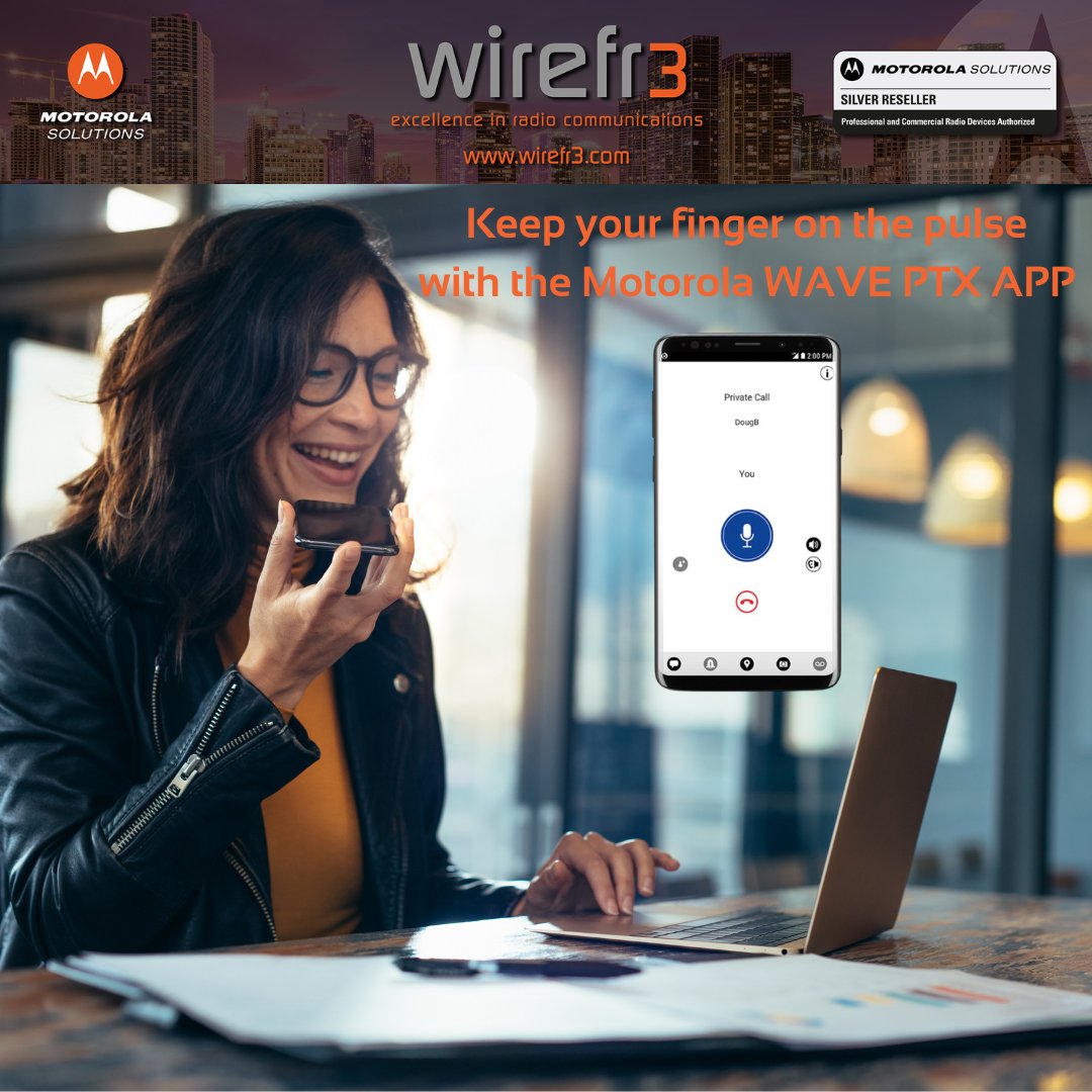 Keep your finger on the pulse of your business with the <a href="/MotoSolutions/">Motorola Solutions</a> #WAVEPTX APP 

Turn your smartphone into a #twowayradio - #communication made simple

Discover more ⏩ ptxwave.com/products/wave-…