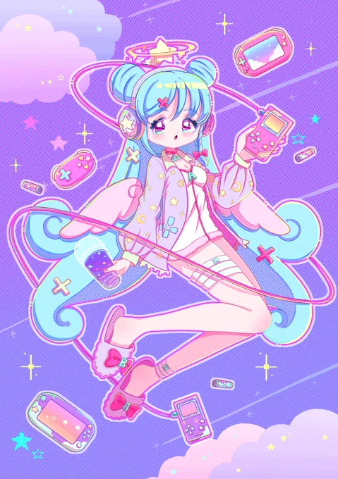 この2つはぐ〜だらくてんしちゃんってシリーズでやってたんだけど、温めてた案が形になってきたからもっと増やす〜 
