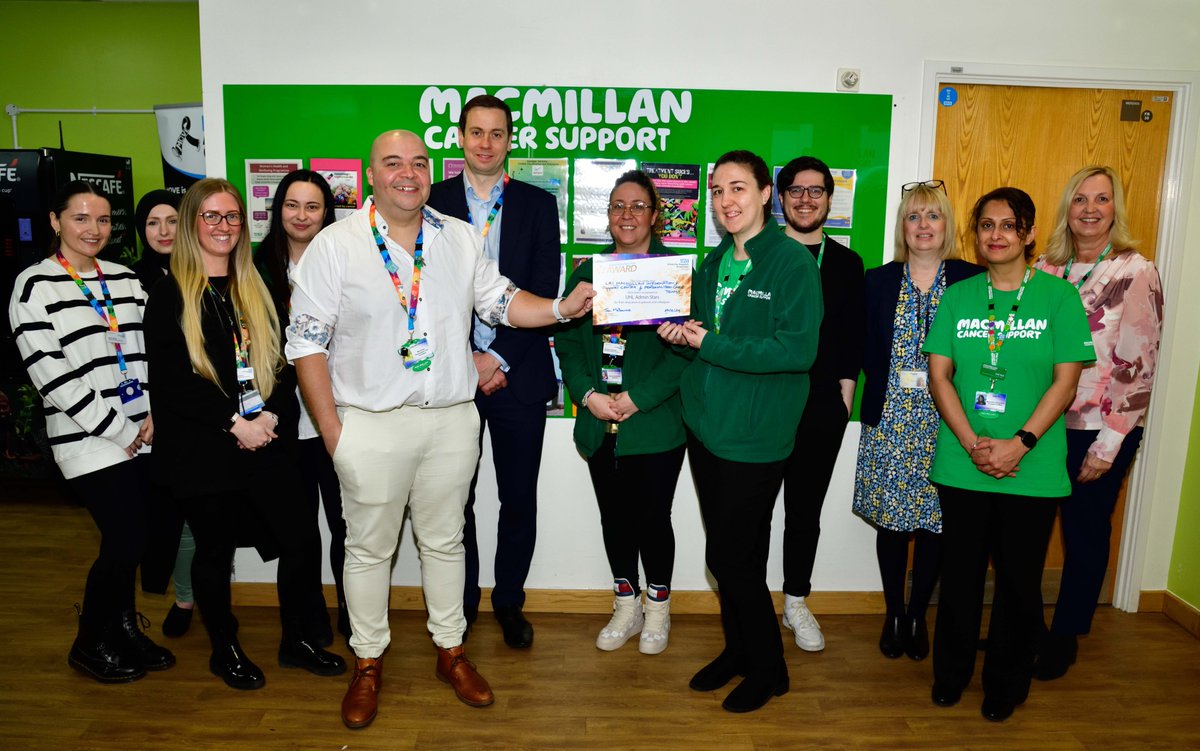 On #AdministrativeProfessionalsDay, we thank all of our admin colleagues for everything they do each day. Our latest Admin Star award winners are Outpatient Appointment Coordinator, Mike Watson and the Macmillan Information & Support Centre Team and Personalised Care team.