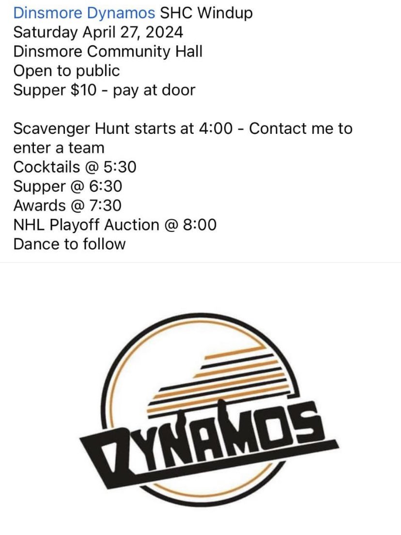 This Saturday. Get your scavenger hunt teams to Kelly Beattie ASAP.