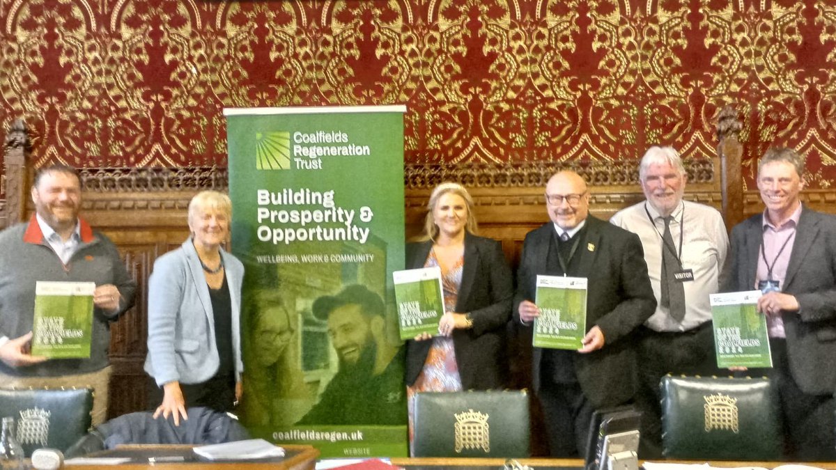 We launched our State of the Coalfields 2024 report in #Westminster yesterday. Thank you @AlexDaviesJones for sponsoring the event and @OwenThompson @grahamemorris @PaulBlomfieldMP @AaronBell4NUL for attending. You can read the report in full here: coalfields-regen.org.uk/wp-content/upl…