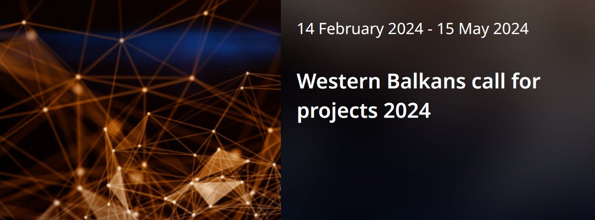 WBInfoHub's tweet photo. The EUREKA Western Balkans Call for Projects is open until 15 May 2025! π£
Take this opportunity to apply for funding for your international R&D project! π
Find all the details and information materials on the #WBInfoHub: https://t.co/zC413cMqTl https://t.co/Hs5ufn6lBr