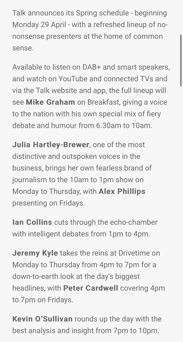 I think you're going to LOVE this new @TalkTV line-up! Feels like old times 😉 ⬇️⬇️⬇️ news.co.uk/latest-news/ta…