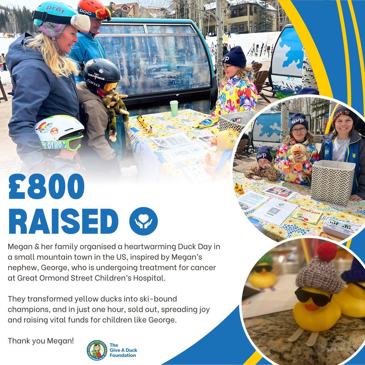 giveaduck_uk's tweet photo. We are so grateful to everyone involved in the recent Duck Days! ๐ฃ๐๐๏ธ
A huge thanks to our friends across the Atlantic raising an incredible ยฃ800.
And we are so thankful to Business Works in there amazing efforts raising ยฃ250.
#DuckDay #ChildhoodCancer #CommunitySupport https://t.co/MOaiqocbOh