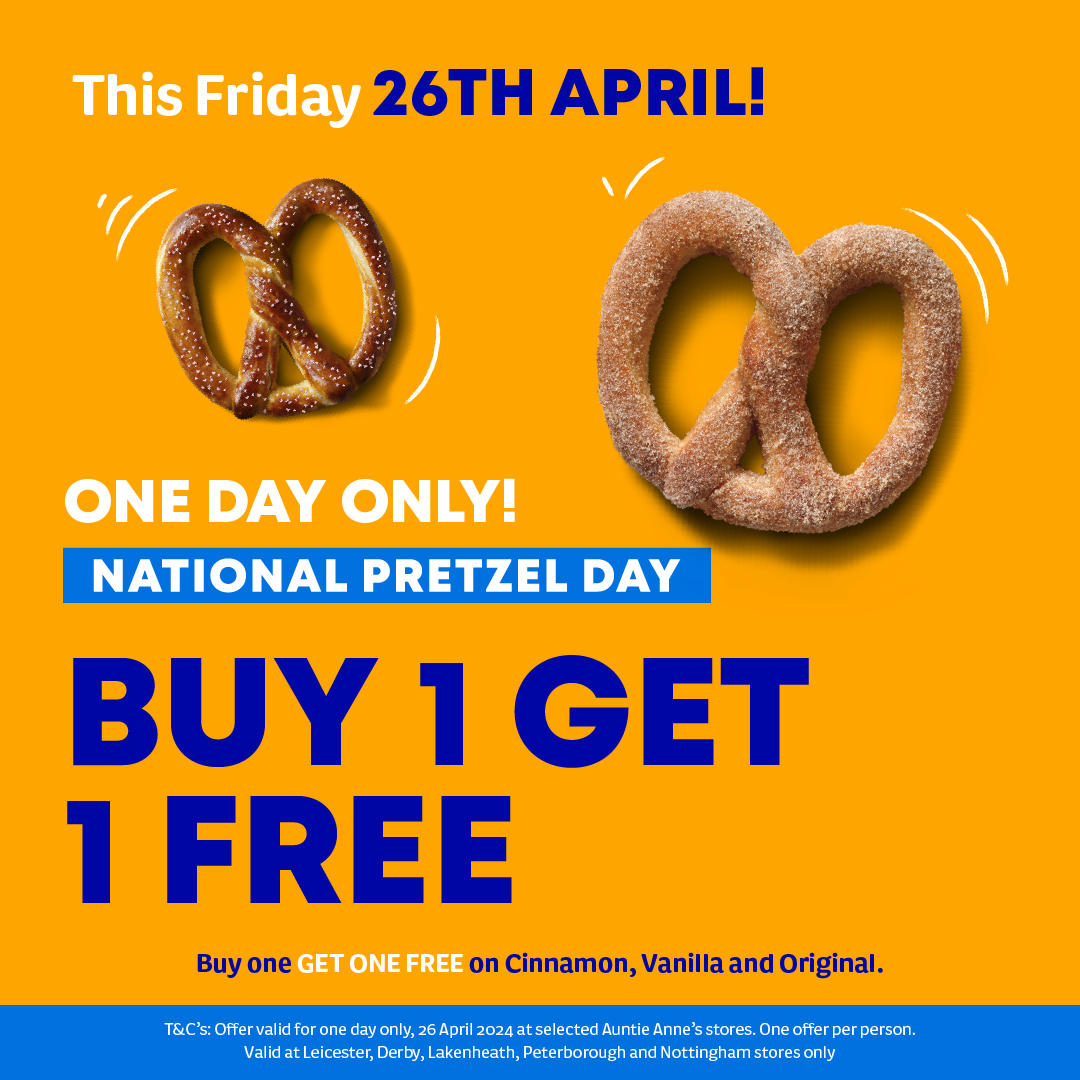 This Friday @AuntieAnnes 🥨 Don't miss out...