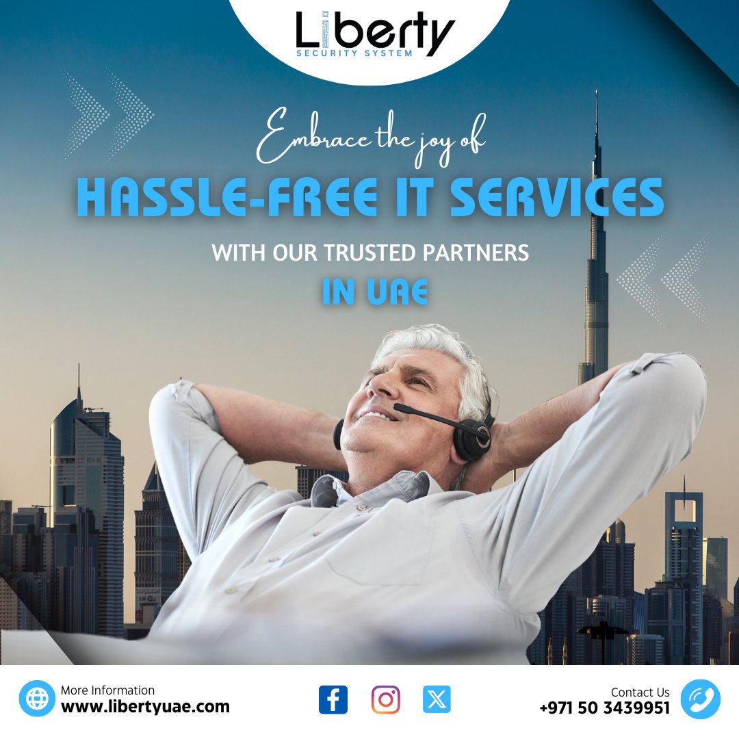 LibertyLLC2's tweet image. Embrace the joy of Hassle-free IT Services with our Trusted Partners in UAE.

🌐libertyuae.com

#libertyuae #DubaiTechSolutions #ITSupportDubai #TechInnovationDXB #DubaiITExperts #DigitalTransformationUAE #CybersecurityDubai #CloudServicesDXB #DataManagementUAE