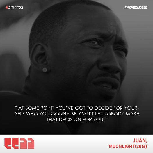 “At some point you’ve got to decide for yourself who you gonna be. Can’t let nobody make that decision for you.” – Juan, Moonlight
#Indiefilm #MahershalaAli #NaomiHarris #fdiff2024