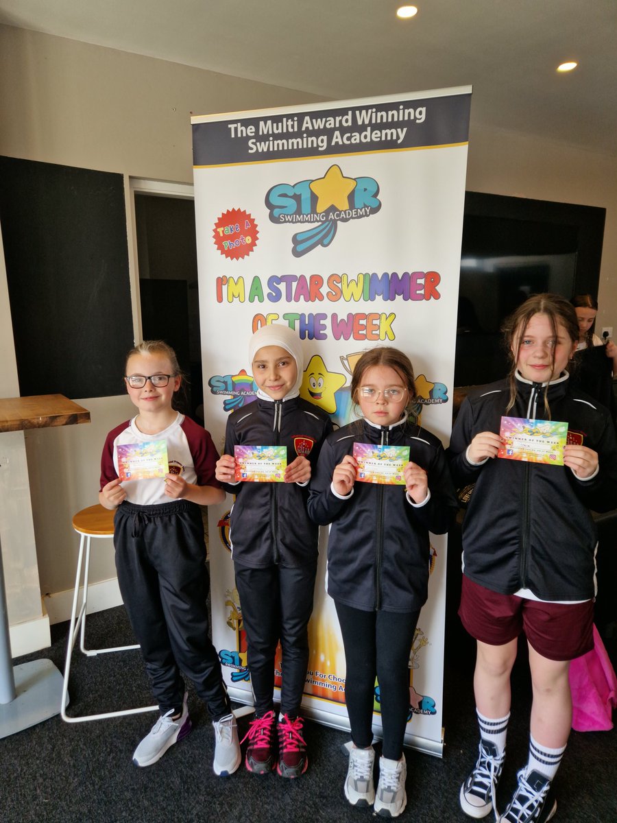 AnfieldReads's tweet photo. The first 4 star swimmers for Tempests on our first week of swimming. Well done girls 👏 https://t.co/JV5dFwyDXt
