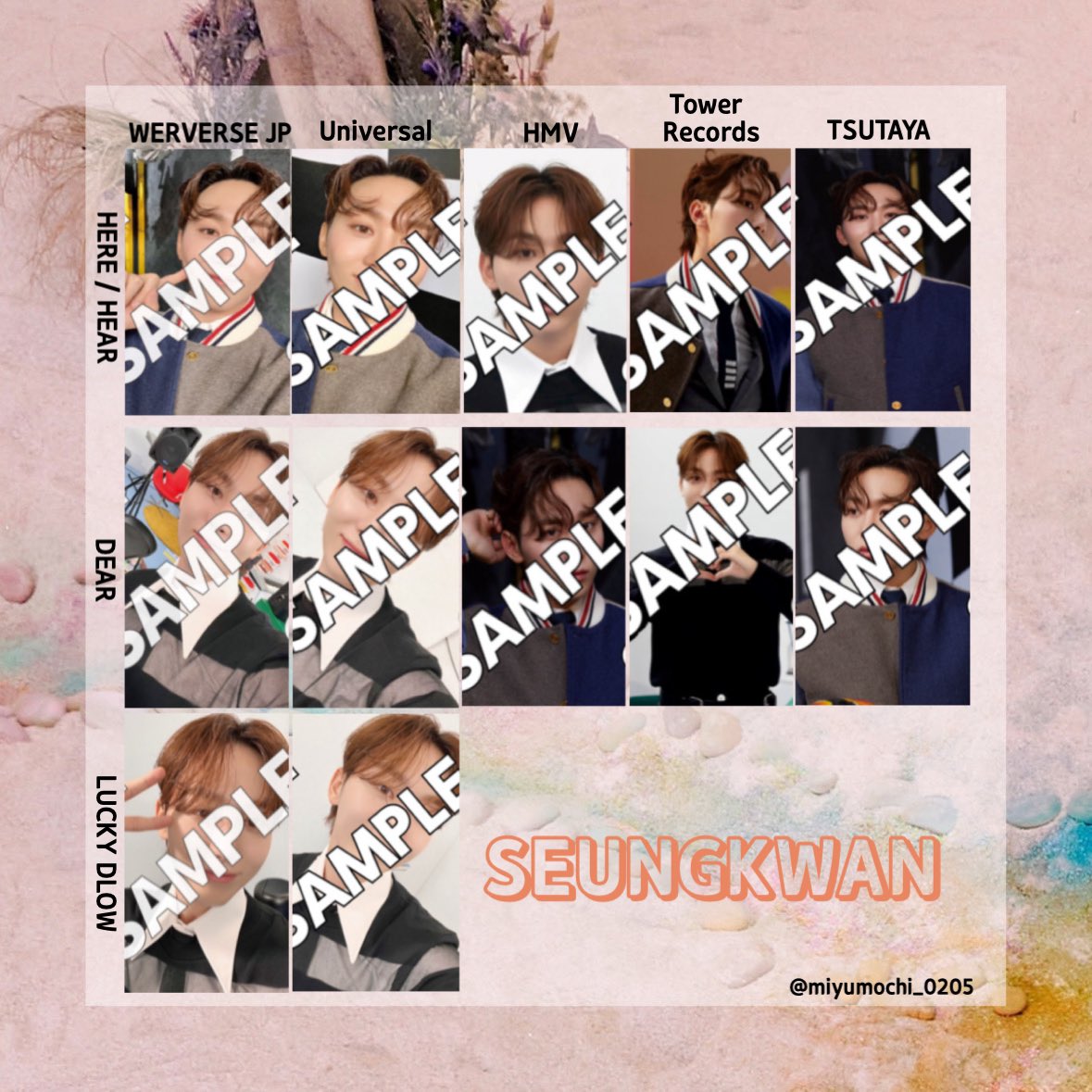 SEVENTEEN BEST ALBUM '17 IS RIGHT HERE' トレカ一覧 - 日本店舗特典