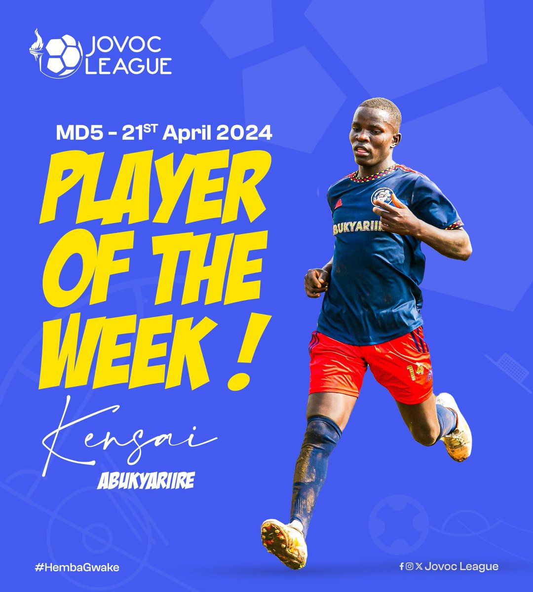 Player of the week — Matchday 5!

Congratulations Isaac Kensai all the way from @abukyariire1

#JLSeasonIV | #HembaGwake