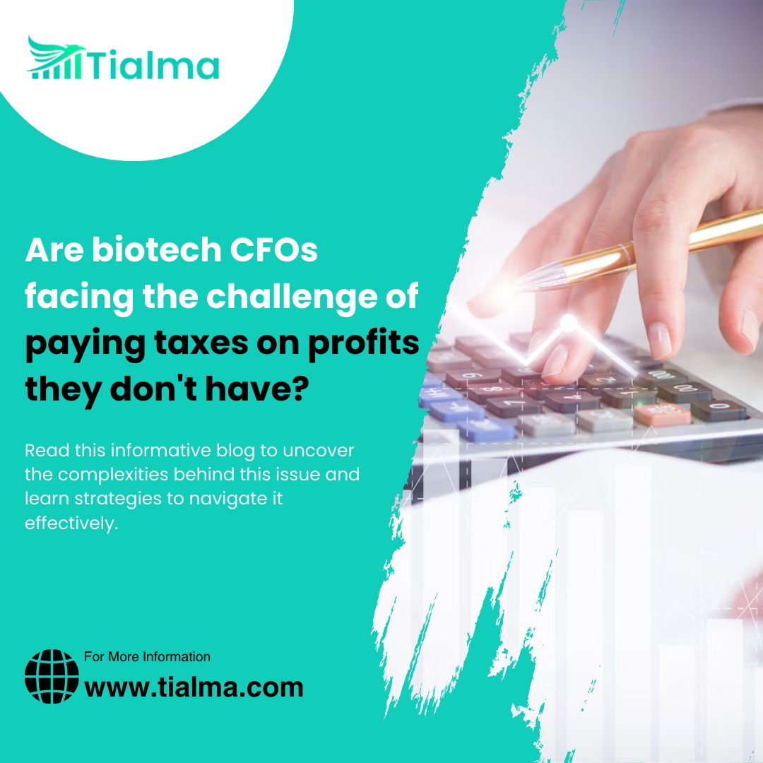 Are biotech CFOs facing the challenge of paying taxes on profits they don't have?  

Read now to stay informed and empowered in your role- tialma.com/post/pay-taxes…

#BiotechCFO #FinancialChallenges #TaxationIssues #ProfitManagement #FinancialInsights #BiotechIndustry