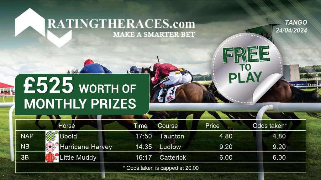 My #RTRNaps are: Bbold @ 17:50 Hurricane Harvey @ 14:35 Little Muddy @ 16:17 Sponsored by @RatingTheRaces - Enter for FREE here: bit.ly/NapCompFreeEnt…