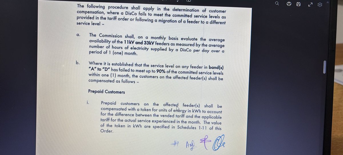 No need for the article again I think : Second picture is from NERC’s Order of the migration of customers and compensation for service failure under the service based tariff framework. 

First Picture is derived from the order in lieu BEDC’s new mandate