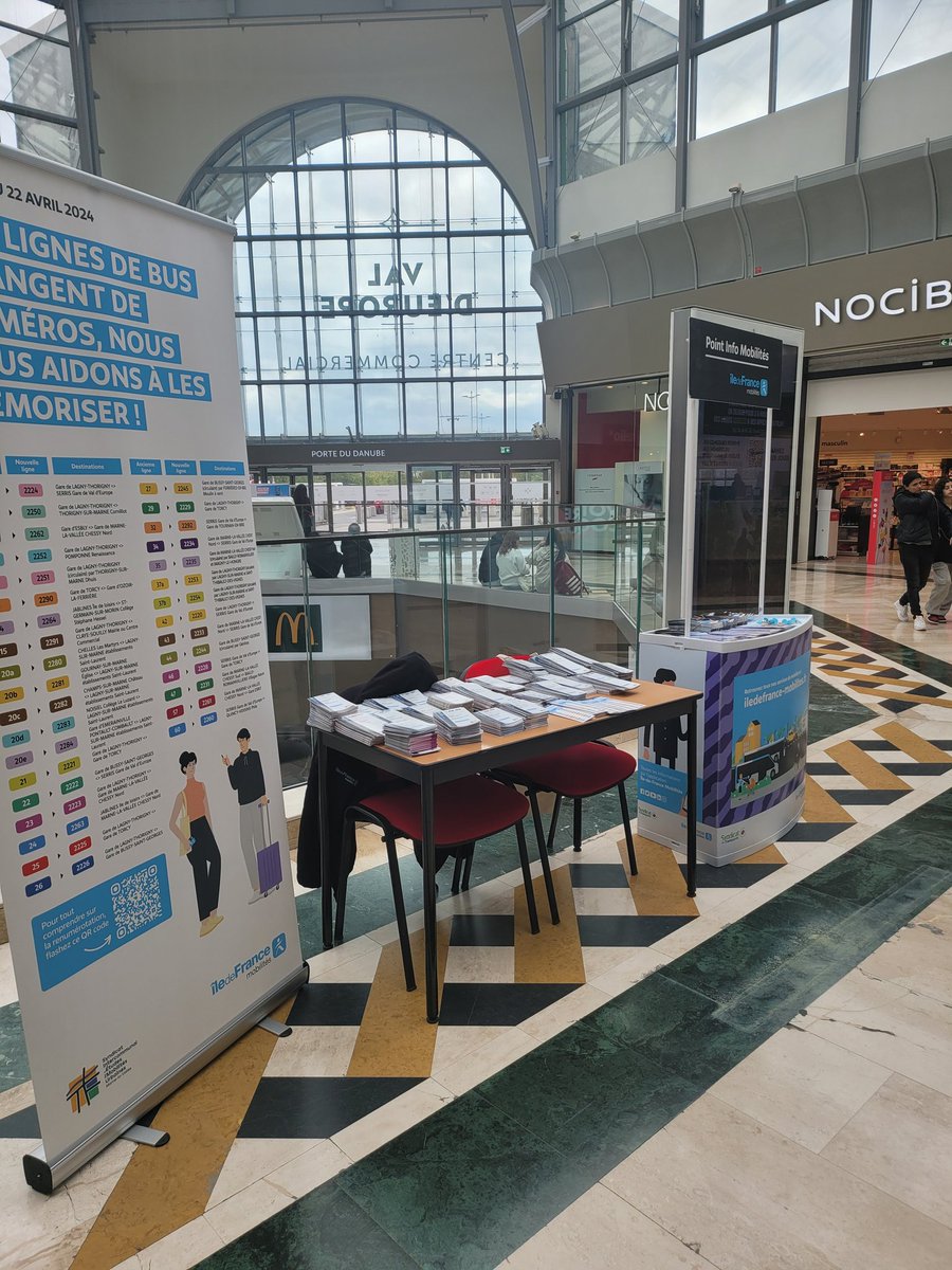 MLV_IDFM's tweet photo. Nous sommes présents ce jour au centre commercial du #valdeurope pour vous renseigner sur les nouveautés du réseau @MLV_IDFM #nouvellenumerotation
#renfort
A tout de suite!!! Venez à la rencontre de votre #communitymanager 😁 https://t.co/0SR2oJaNgf