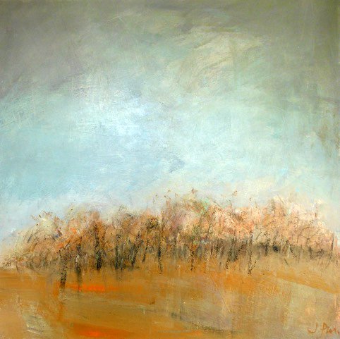 Towards the tree line, Mixed media by Julie Price