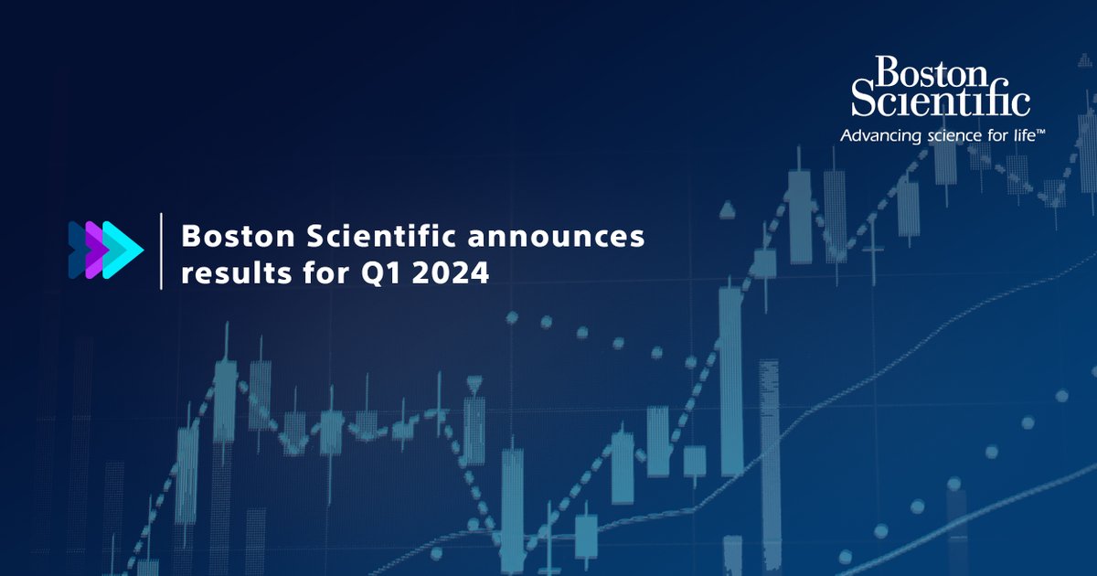 Boston Scientific announces results for Q1 2024: bit.ly/3WcLn08 $BSX