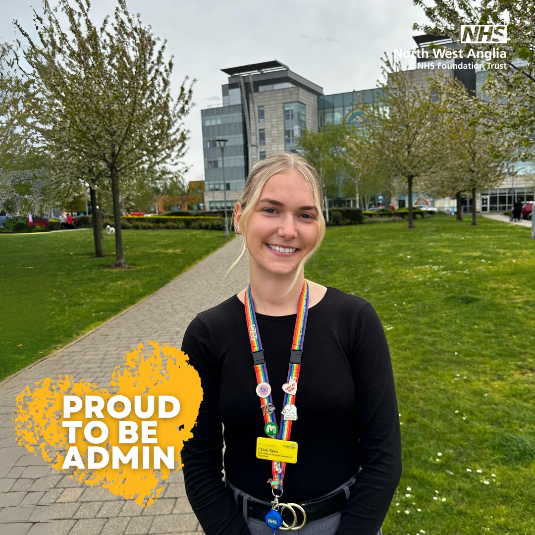 Chloe says: 'Every day is different, and I feel real accomplishment at the end of each day. Working for the NHS provides great training and career development opportunities and I am really proud to be a Personal Assistant' 💙 Read more: nwangliaft.nhs.uk/world-admin-da… #WorldAdminDay