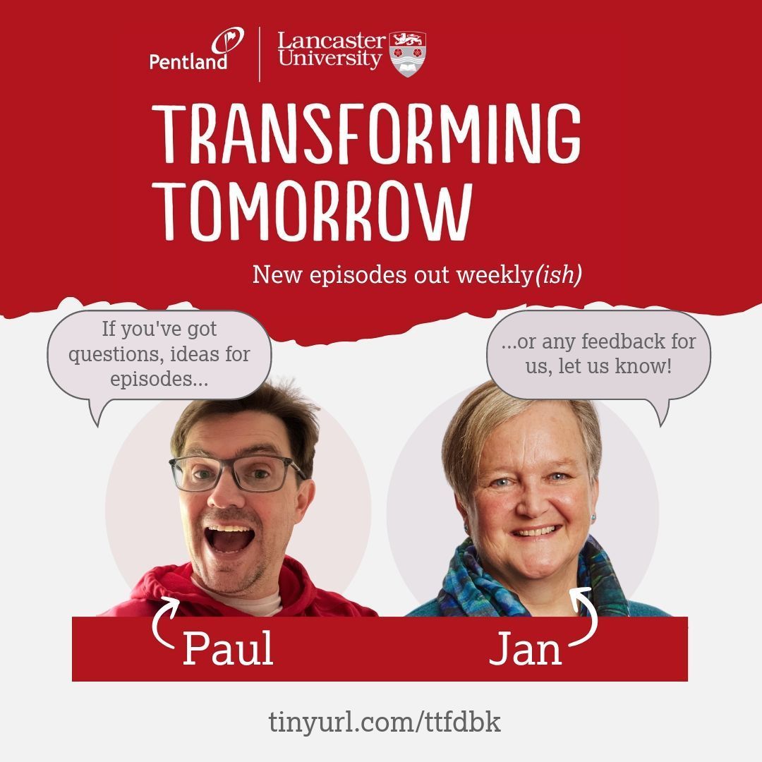 At 38 episodes the Transforming Tomorrow #podcast has covered a lot of sustainability-in-business issues. Jan and @ThePaulTurner would love to hear what YOU think - let us know your questions, feedback or suggestions for future topics! @LancasterManage buff.ly/49KWuQY